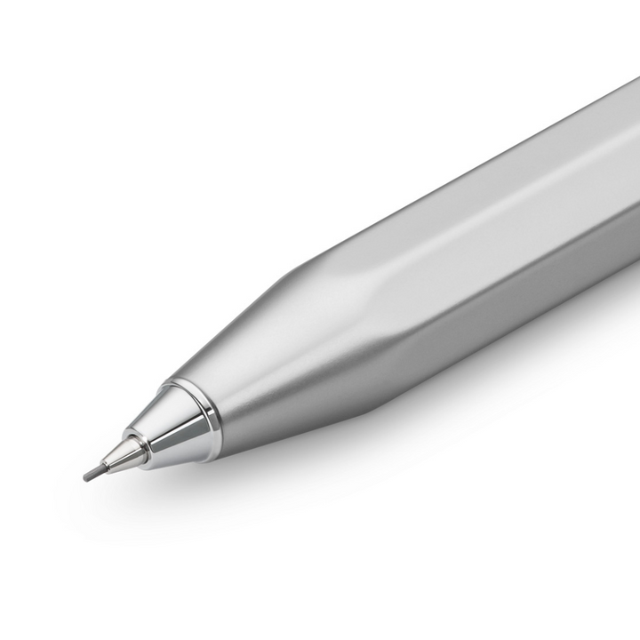 Kaweco AL Sport Mechanical Pencil - Silver — writing at an angle