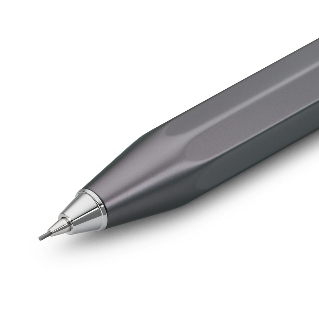 Kaweco AL Sport Mechanical Pencil - Anthracite — writing at an angle