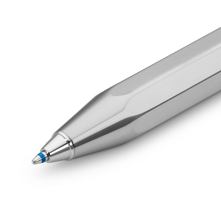 Kaweco AL Sport Ballpoint Pen - Raw Aluminium — flat lay
