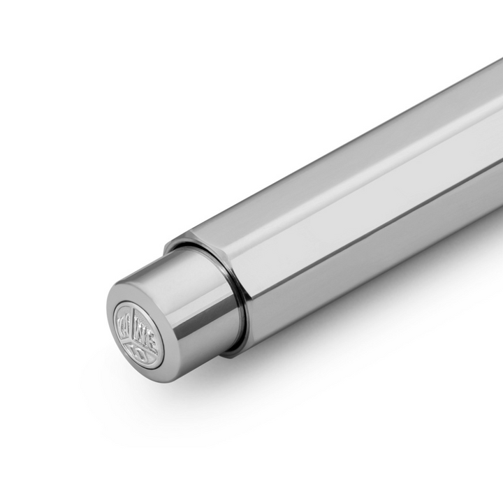 Kaweco AL Sport Mechanical Pencil - Raw — writing at an angle
