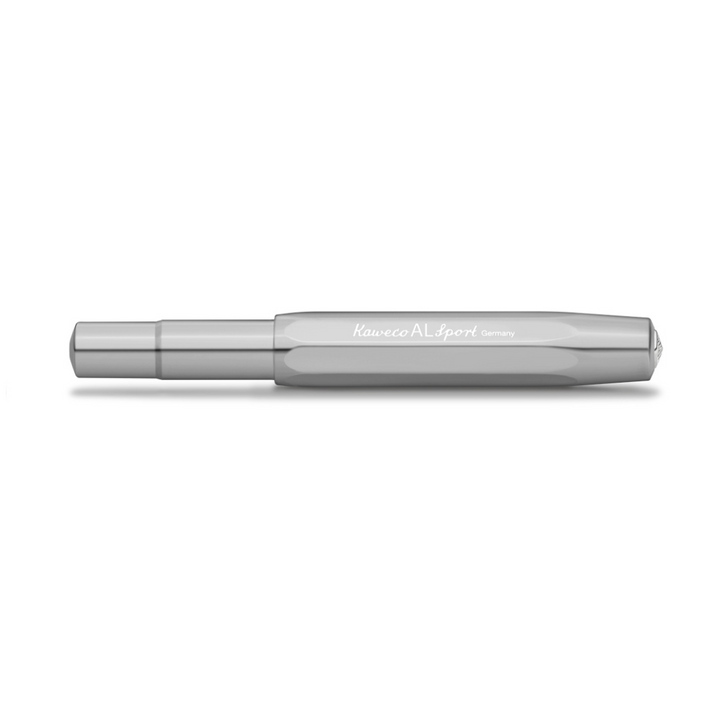 Kaweco AL Sport Gel Roller Pen - Raw Aluminium — in use