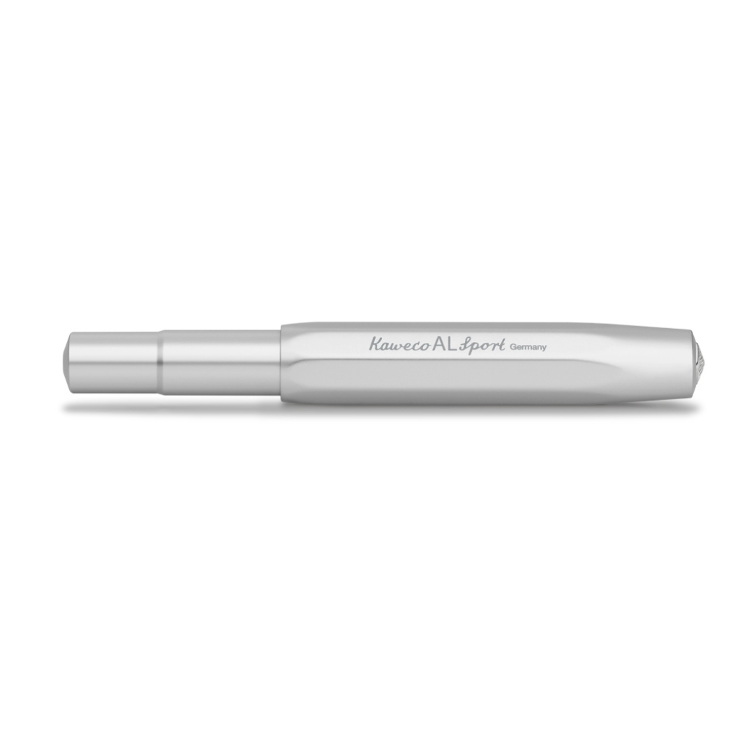 Kaweco AL Sport Gel Rollerball Pen - Silver — angle view
