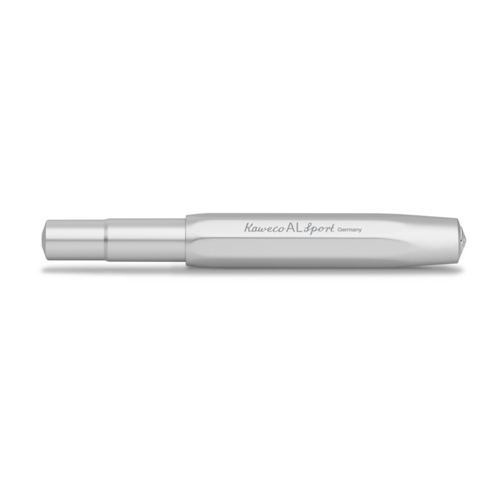 Kaweco AL Sport Gel Rollerball Pen - Silver — angle view