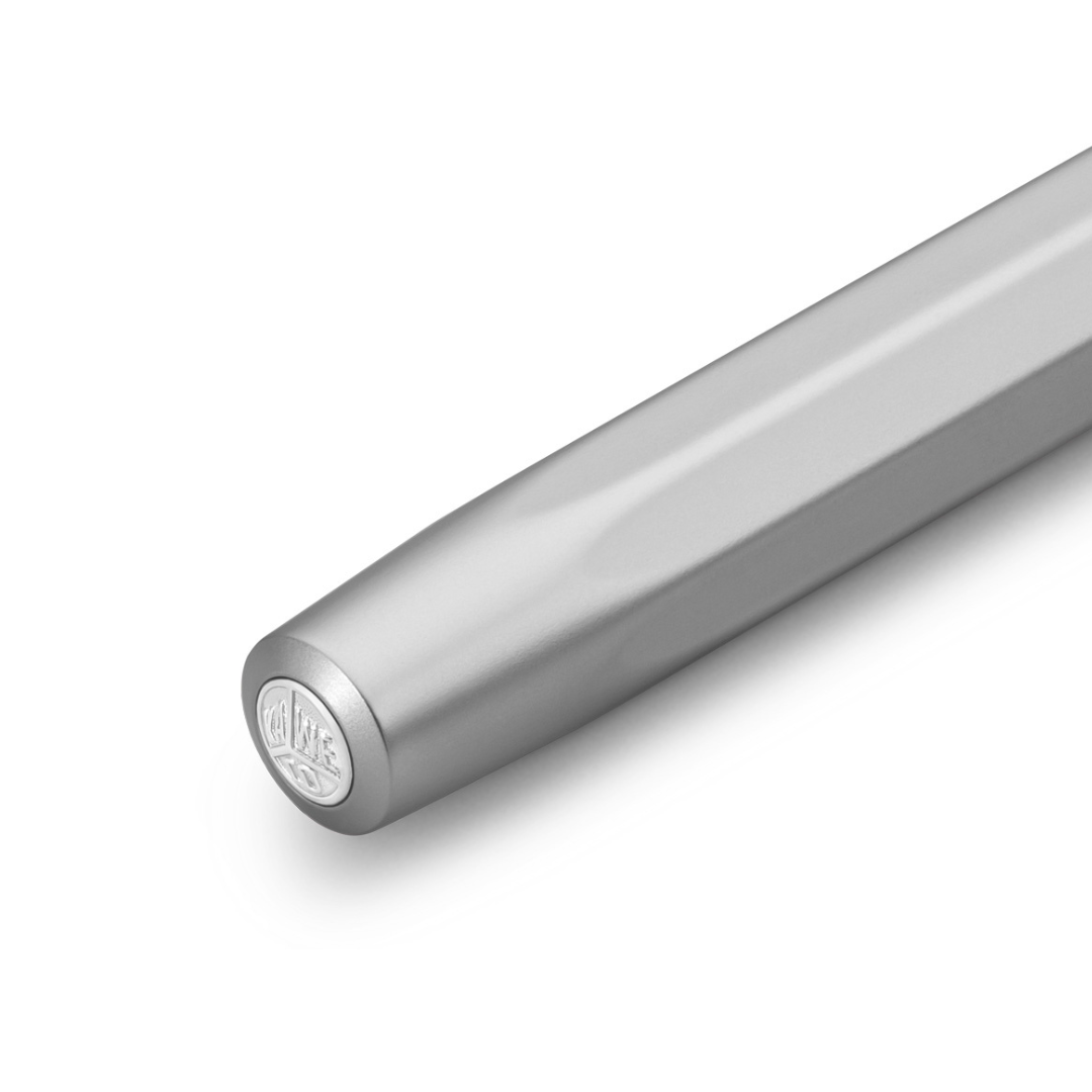 Kaweco AL Sport Gel Rollerball Pen - Silver — flat lay