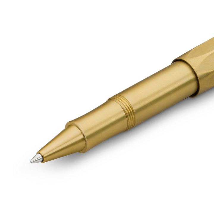 Kaweco Brass Sport Gel Rollerball Pen — angle view