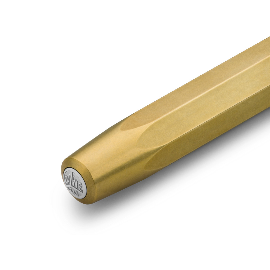 Kaweco Brass Sport Gel Rollerball Pen — close-up