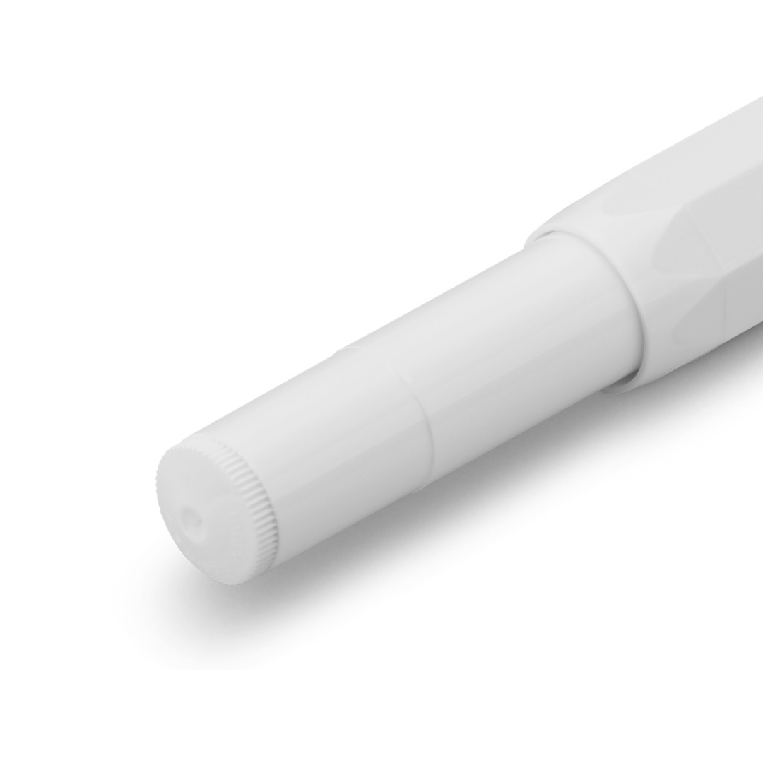 Kaweco Skyline Sport Gel Rollerball Pen - White — flat lay