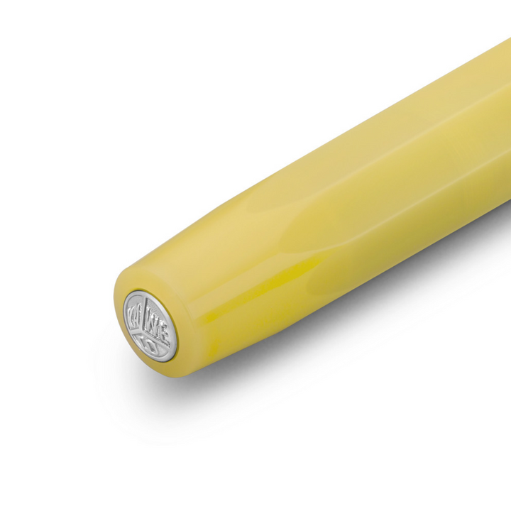 Kaweco Frosted Sport Fountain Pen - Sweet Banana — flat lay