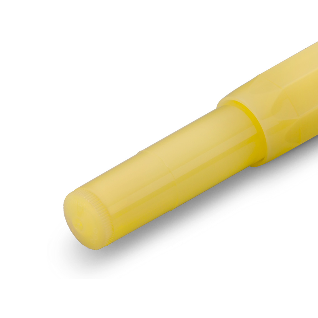 Kaweco Frosted Sport Fountain Pen - Sweet Banana — flat lay