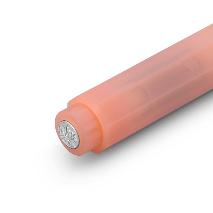 Kaweco Frosted Sport Ballpoint Pen - Soft Mandarin — flat lay