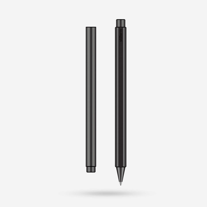 Stilform FLOW Warp Black Aluminium Rollerball Pen
