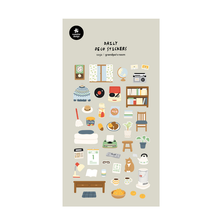 Suatelier Daily Deco Stickers - Grandpa&