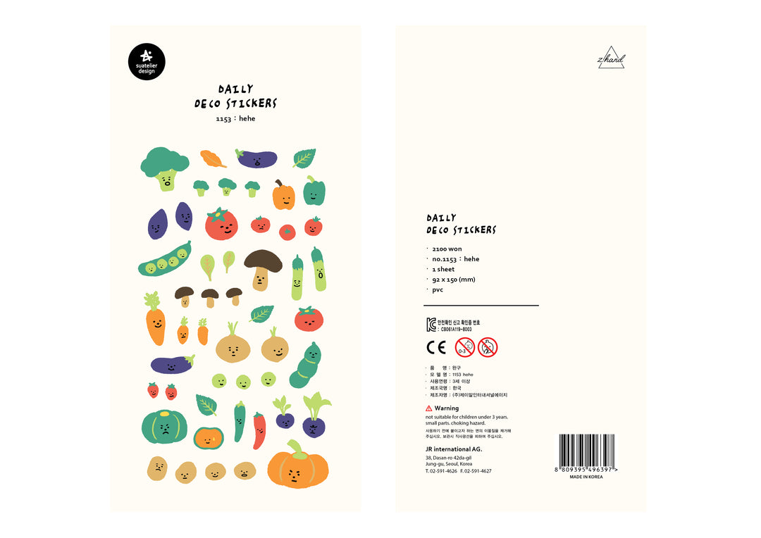 Suatelier Daily Deco Stickers - Hehe