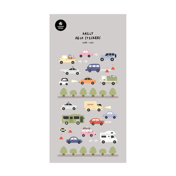 Load image into Gallery viewer, Suatelier Daily Deco Stickers - Cars
