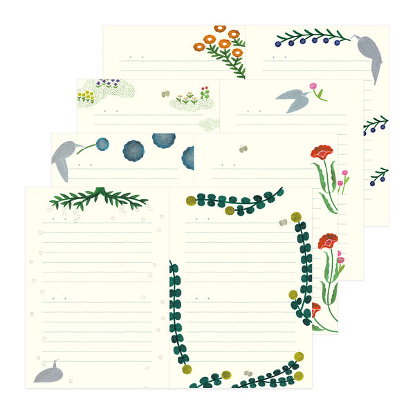 Load image into Gallery viewer, Midori 1 Year Diary - Soft Flower &amp; Bird
