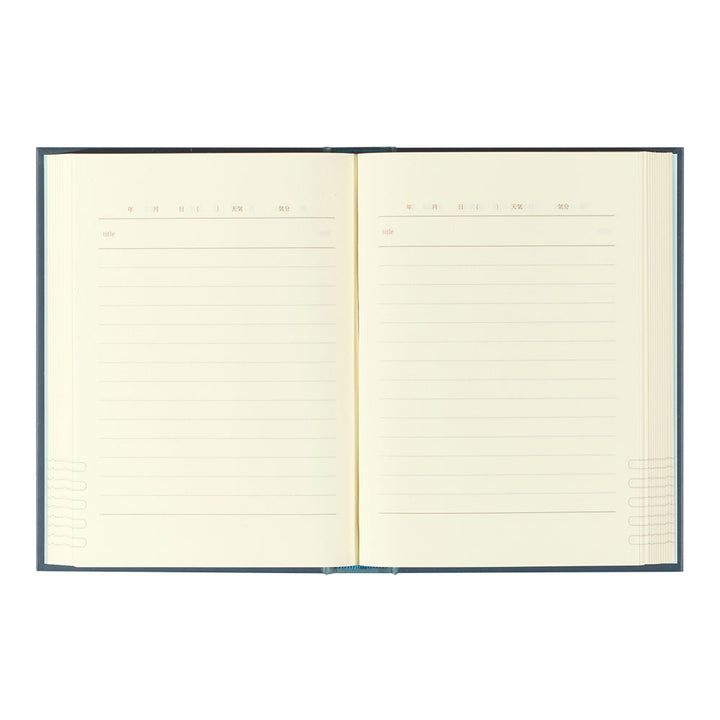 Midori 1 Year Diary - 1 Day 1 Page Classic Blue — close-up