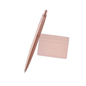 Parker Giftset Jotter XL Pink Gold PGT BP with Card Case in Lilac OR Pink | Ballpoint Pen