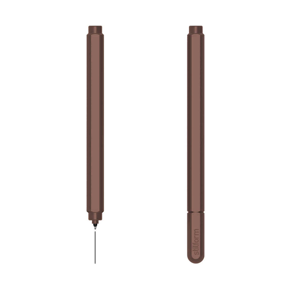 Stilform ARC Walnut Brown Aluminium Gel Pen (2)