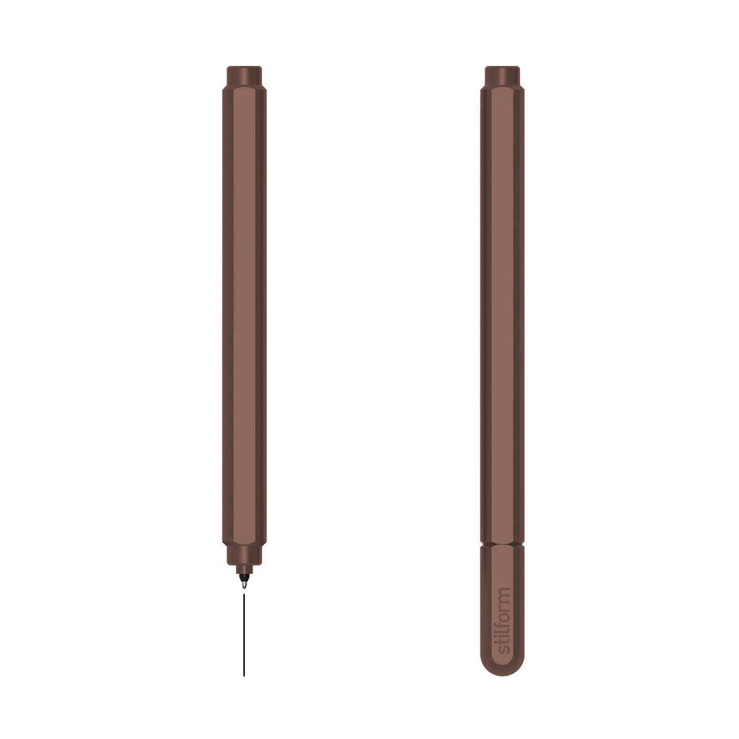 Stilform ARC Walnut Brown Aluminium Gel Pen (2)