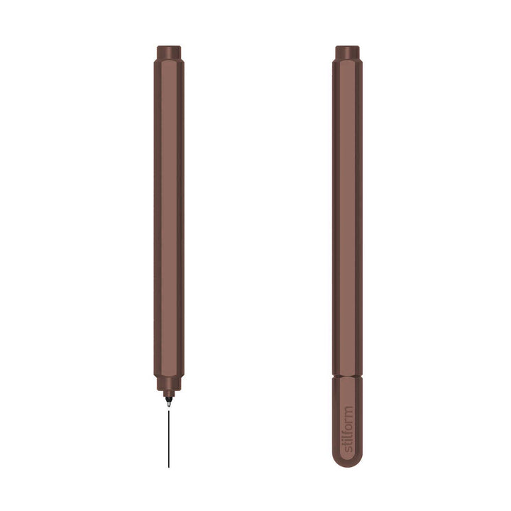 Stilform ARC Walnut Brown Aluminium Gel Pen (2)