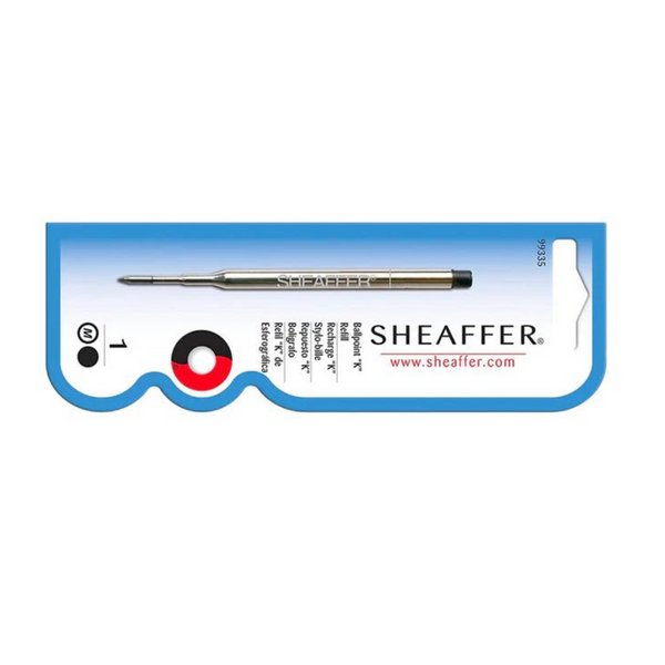 Load image into Gallery viewer, Sheaffer &quot;K&quot; Style Ballpoint Pen Refill Blister Card - Blue &amp; Black Medium
