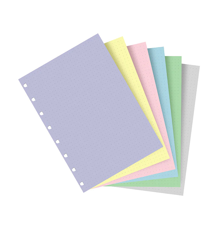 Filofax A5 Notebook Paper Refill Pastel Dotted