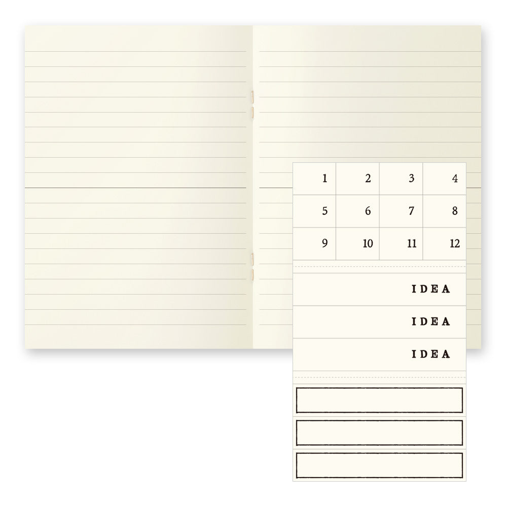 MD Notebook Light A6 in Lined (3pcs/pack) — MD Paper notebook — quality writing journal with premium paper, at Cityluxe Singapore stationery store