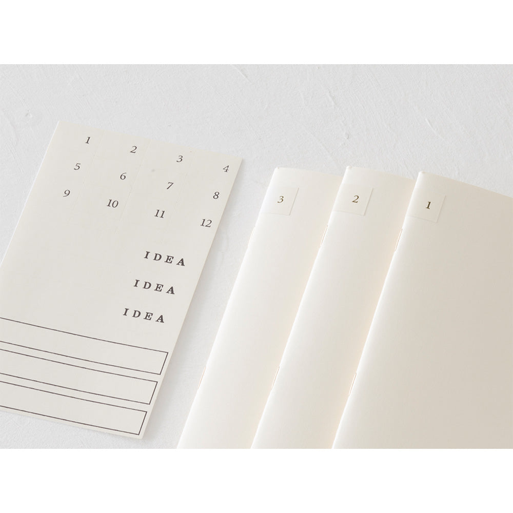 MD Notebook Light <A5> Blank 3pcs Pack A — ruling detail