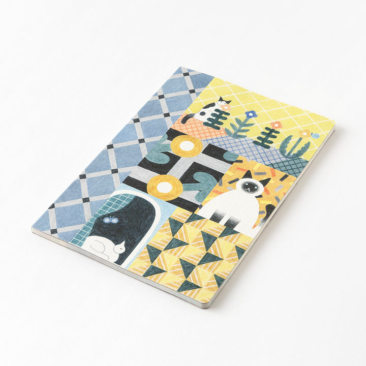 Midori Yuru Log Notebook [B6] in Cat — Midori notebook — quality writing journal with premium paper, at Cityluxe Singapore stationery store