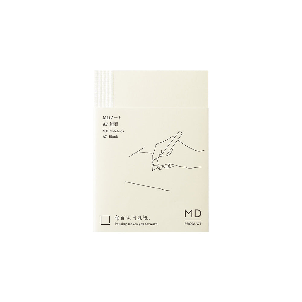 MD Notebook <A7> Blank A — MD Paper notebook — quality writing journal with premium paper, at Cityluxe Singapore stationery store