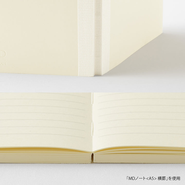 MD Notebook <A7> Lined A — flat lay