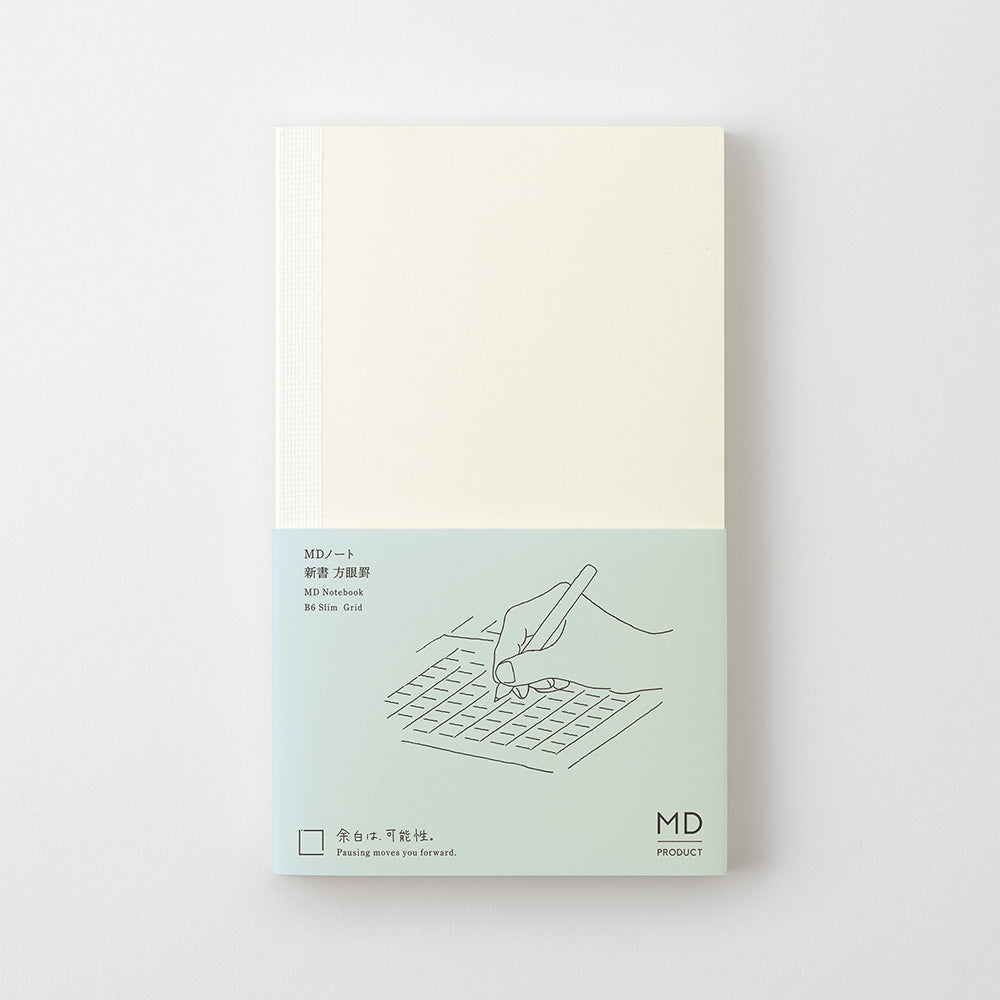 MD Notebook <B6 Slim> Grid B — flat lay