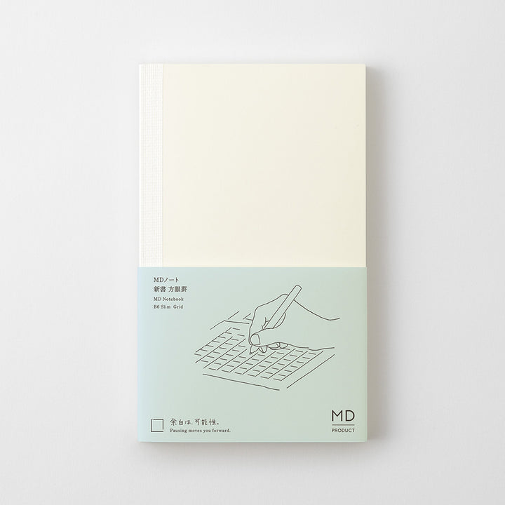 MD Notebook <B6 Slim> Grid B — flat lay