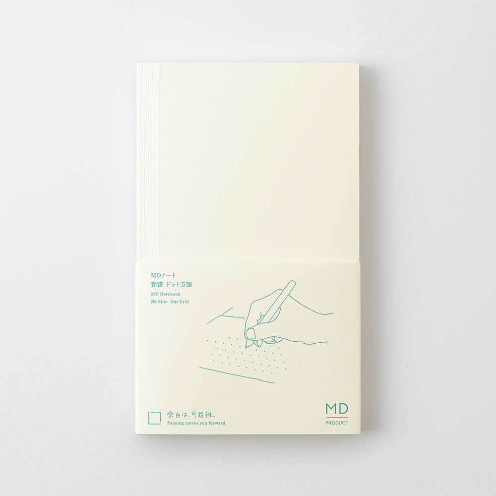 MD Notebook <B6 Slim> Dot Grid — flat lay