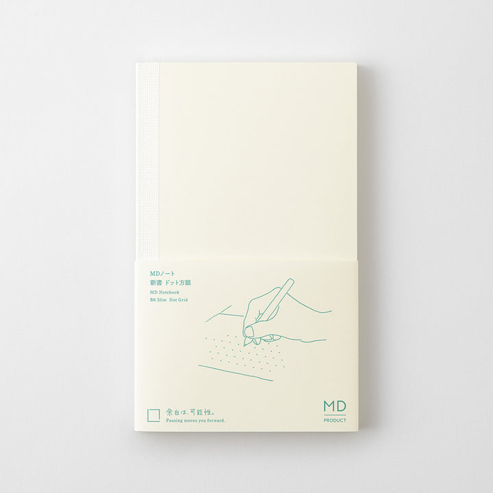 MD Notebook <B6 Slim> Dot Grid — flat lay