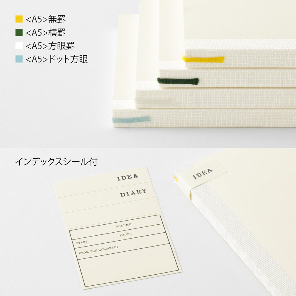MD Notebook <A5> Grid B — flat lay