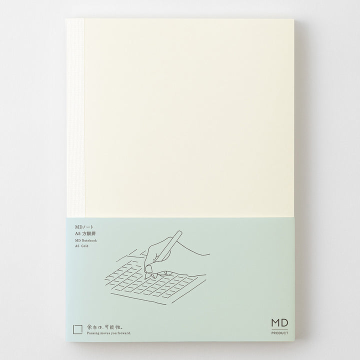 MD Notebook <A5> Grid B — flat lay