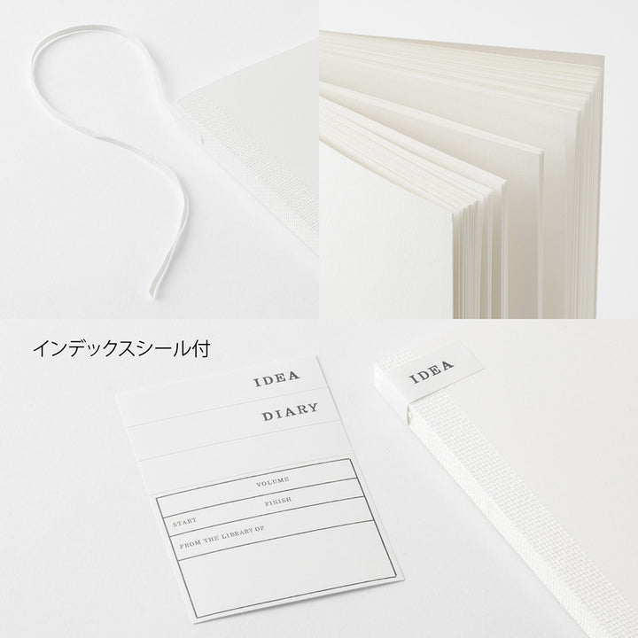 MD Notebook Cotton <A5> Blank A — flat lay