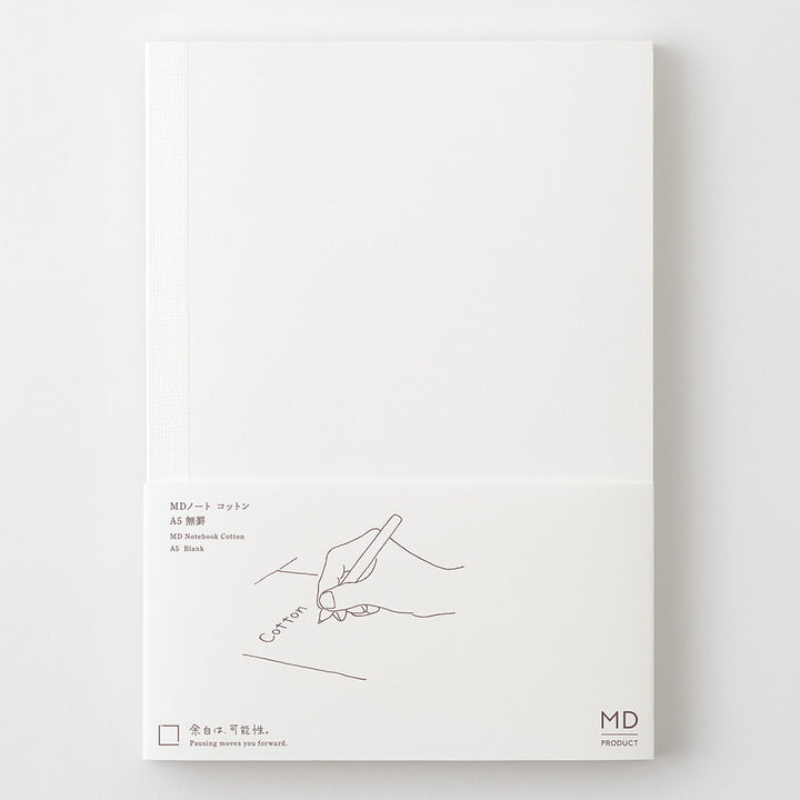 MD Notebook Cotton <A5> Blank A — flat lay