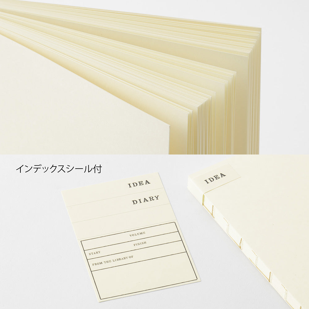 MD Notebook Thick <A5 Square> Blank A — flat lay
