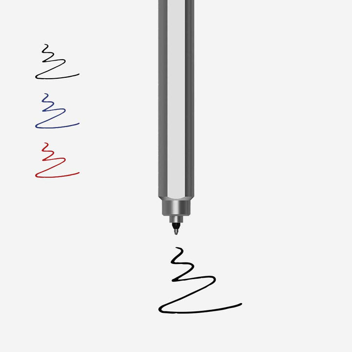 Stilform ARC Comet Grey Aluminium Gel Pen (4)