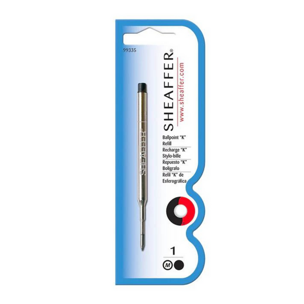 Load image into Gallery viewer, Sheaffer &quot;K&quot; Style Ballpoint Pen Refill Blister Card - Blue &amp; Black Medium
