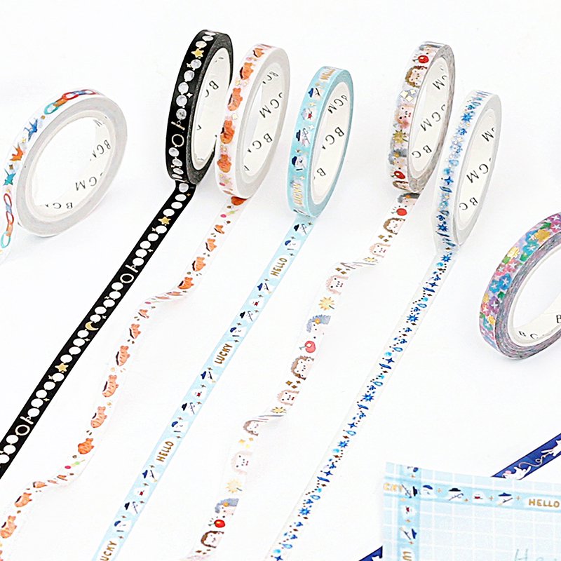 BGM Foil Stamping Masking Tape: Life - Hedgehog