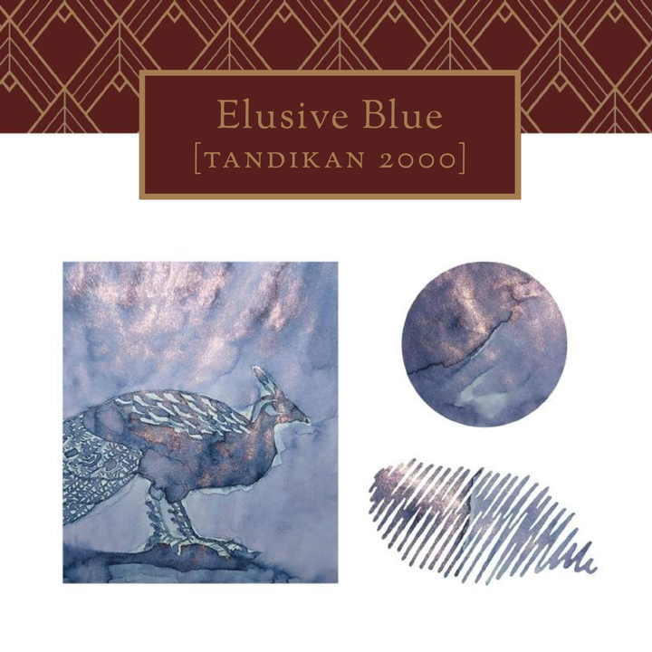 Project Elusive Vinta Inks 30ml Ink Bottle - The Awareness Project - Elusive Blue [Tan ...