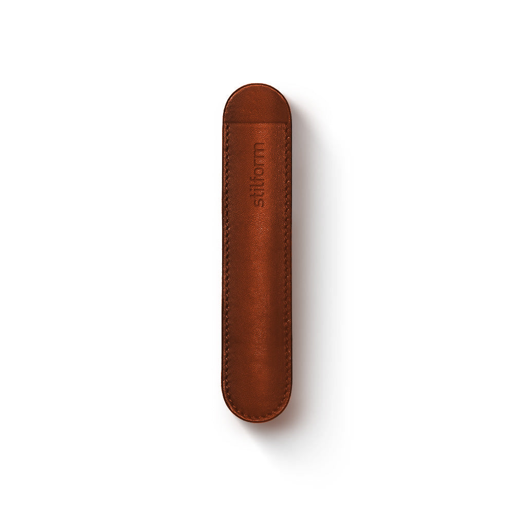 Stilform Leather Pen Pouch – Cognac
