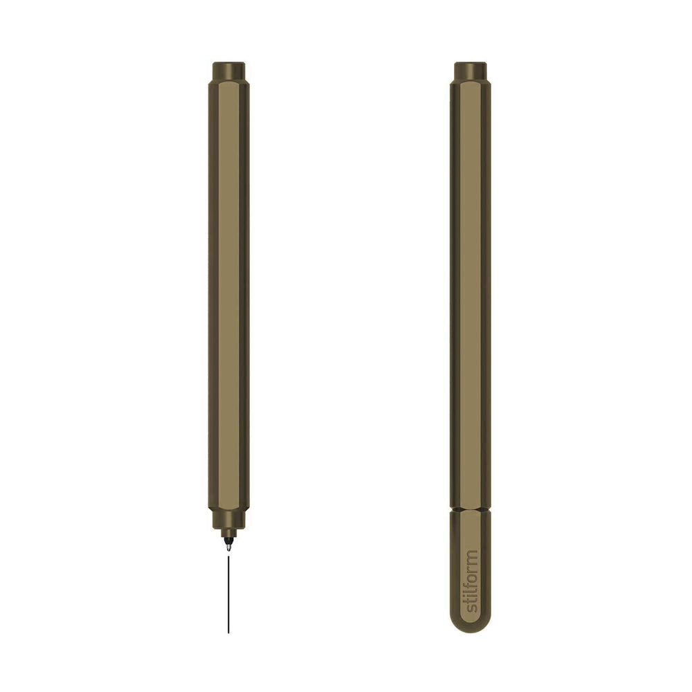 Stilform ARC Moss Green Aluminium Gel Pen (2)