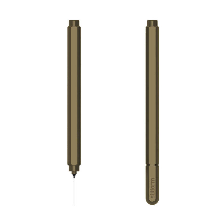 Stilform ARC Moss Green Aluminium Gel Pen (2)