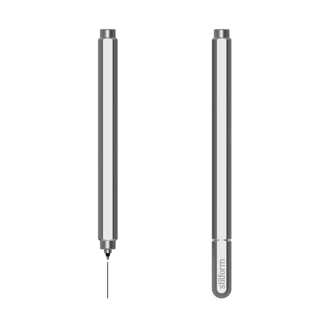 Stilform ARC Comet Grey Aluminium Gel Pen (2)