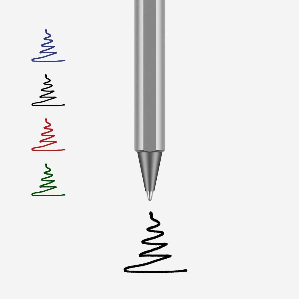 Stilform FLOW Warp Black Aluminium Rollerball Pen (3)