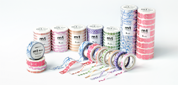 MT Basic Washi Tape - Dark Violet — roll side
